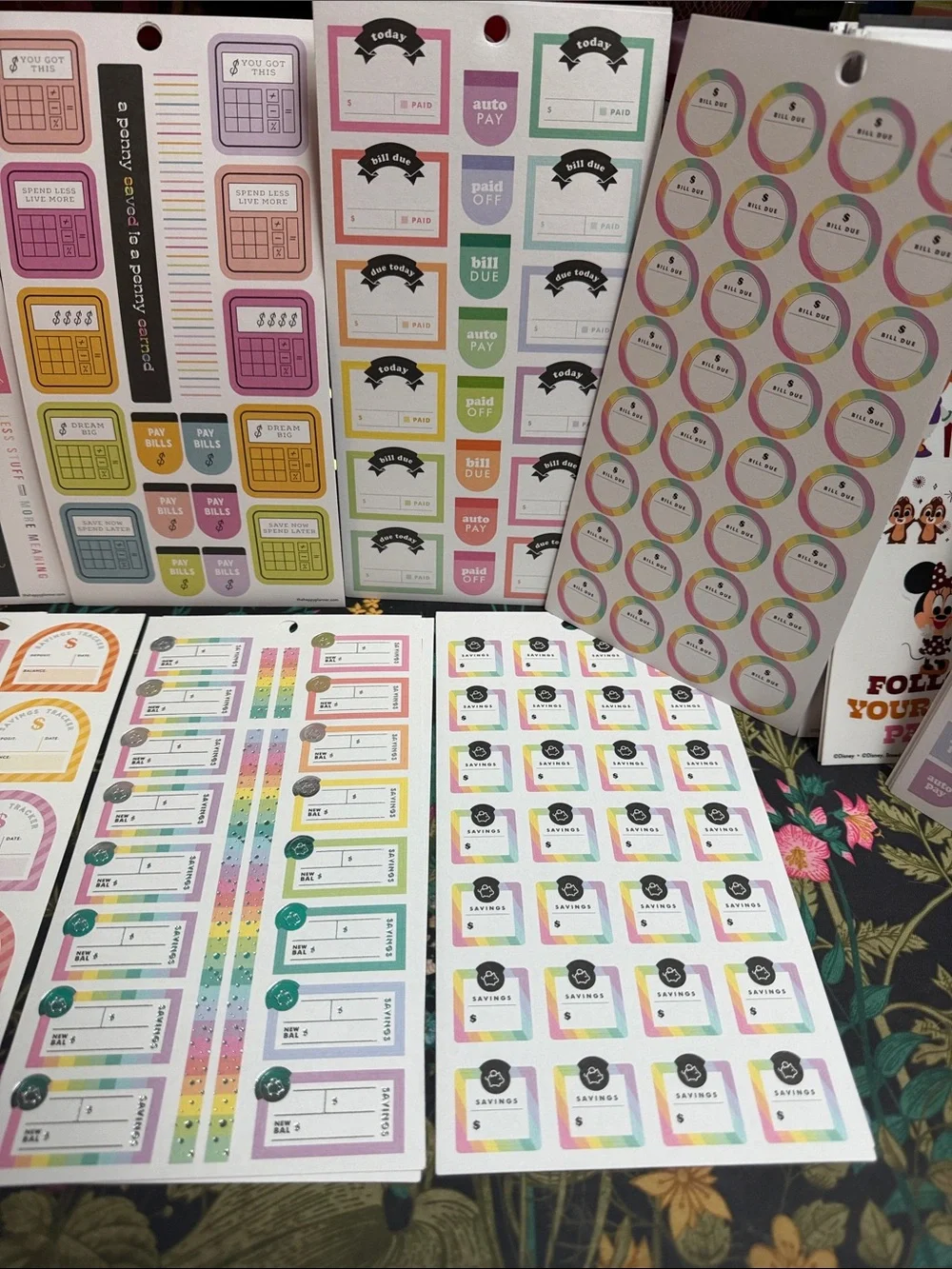 Happy Planner - Budget themed random sticker bundle - SEE PICS